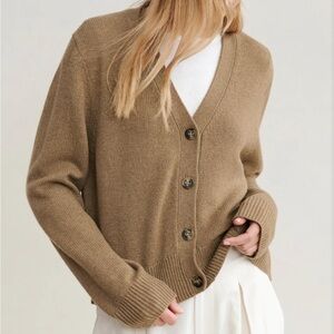 Jenni Kayne Cashmere Colette Cardigan - color: Doe
